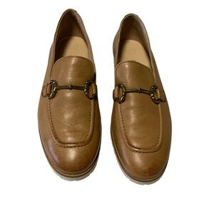 Paul Green Tan Leather Loafers